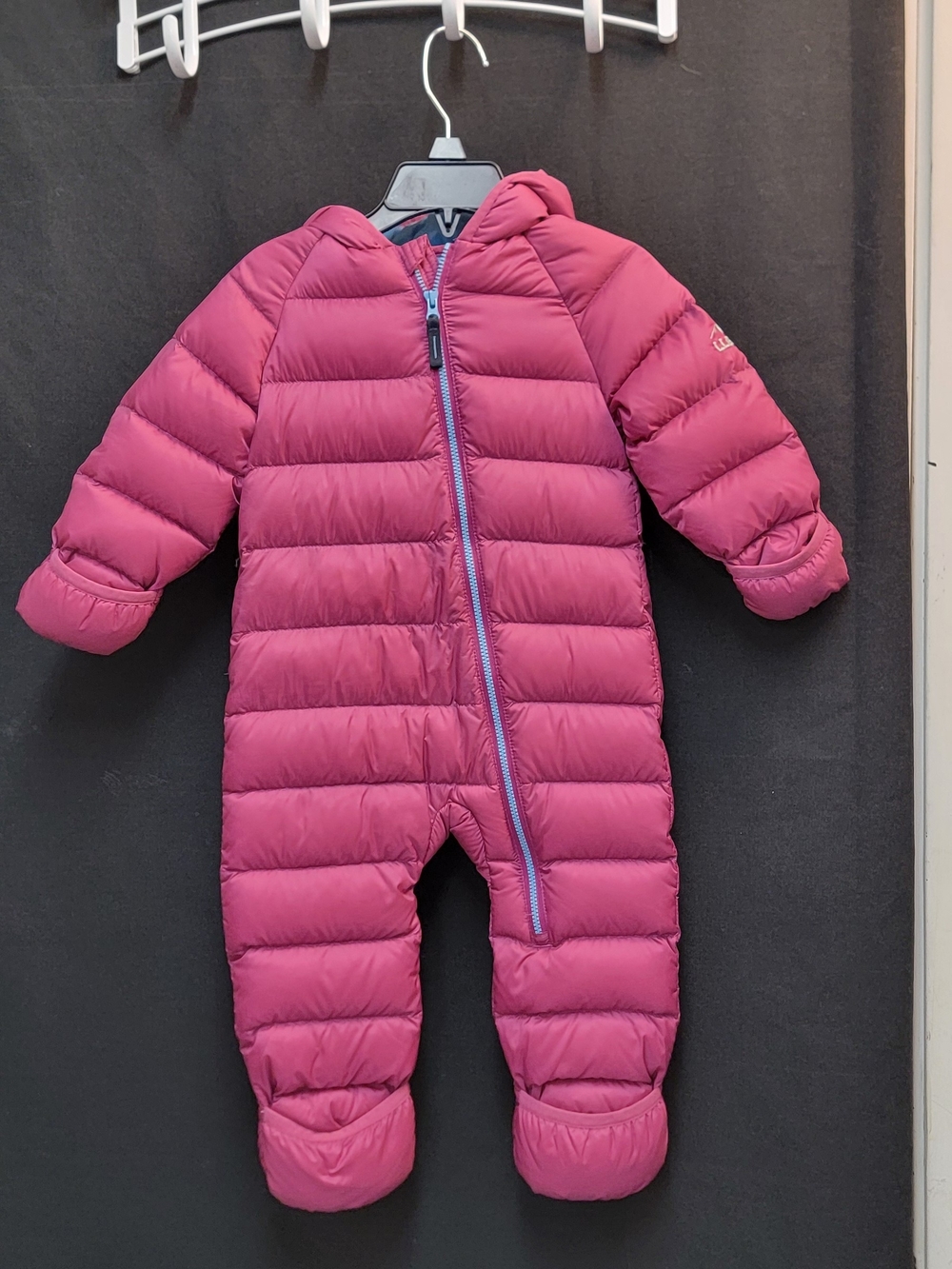 L.L. Bean Berry Pink Puffer One-Piece Footie